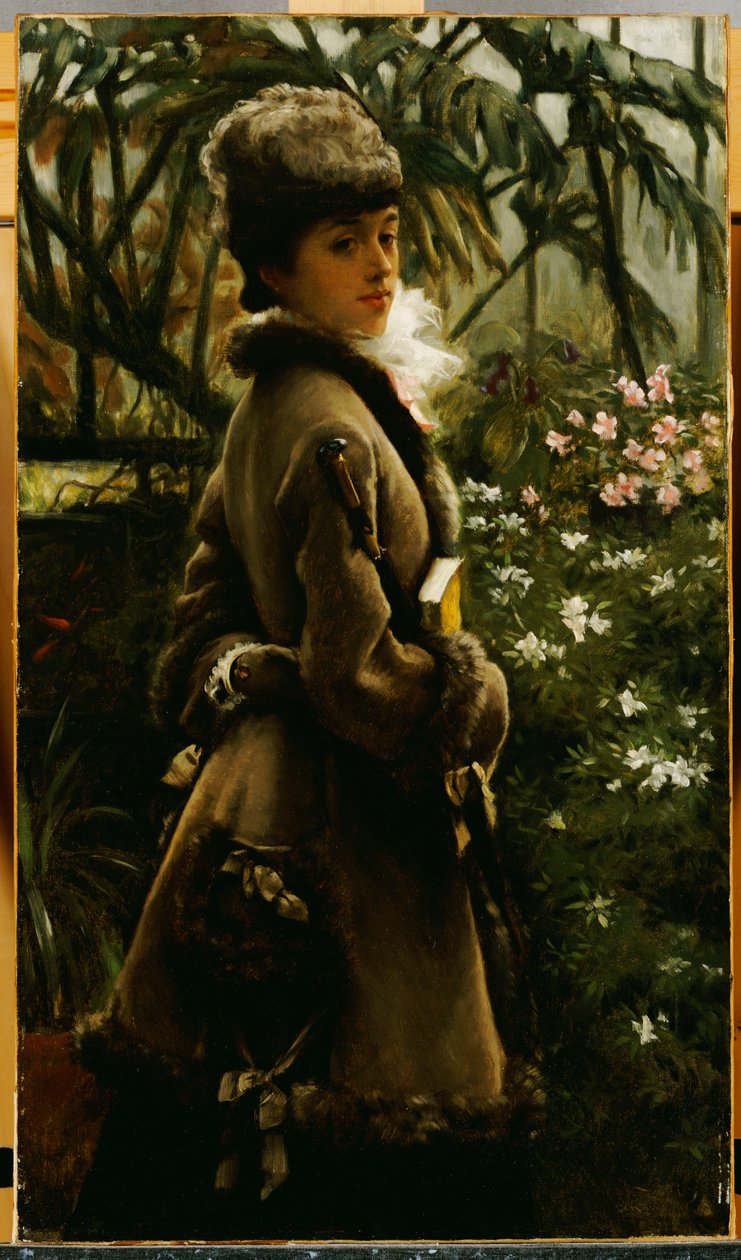 Nella serra, c.1867-69 da James Jacques Joseph Tissot