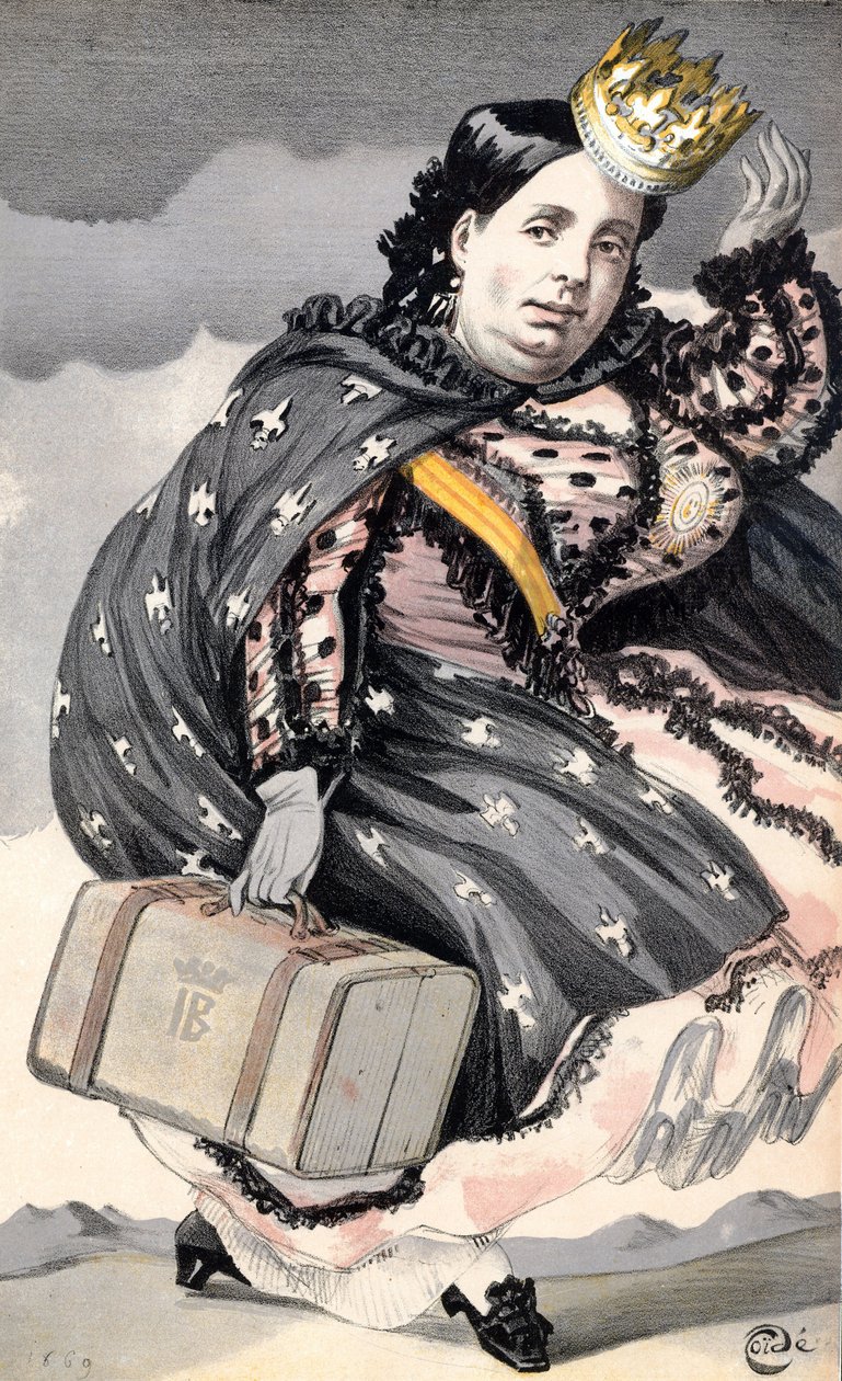 Isabella II (1830-1904) Regina di Spagna (1833-1870) da James Jacques Joseph Tissot