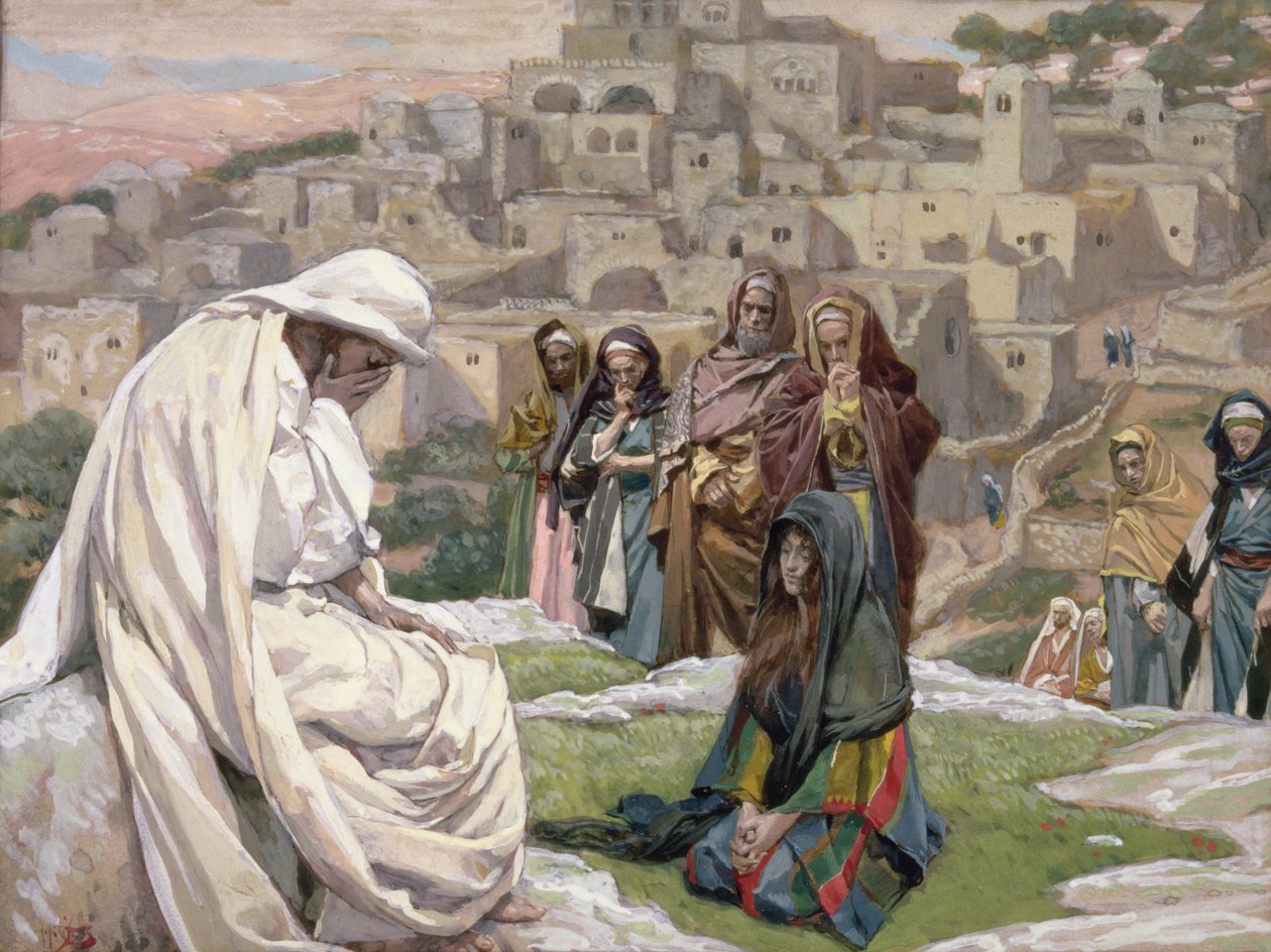 Gesù pianse, illustrazione per La vita di Cristo, c.1886-96 da James Jacques Joseph Tissot