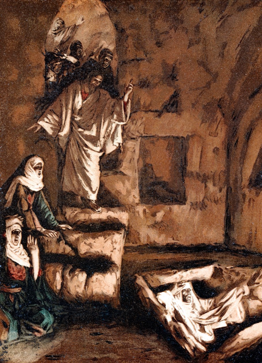 Gesù risuscita Lazzaro dalla tomba, 1897 da James Jacques Joseph Tissot