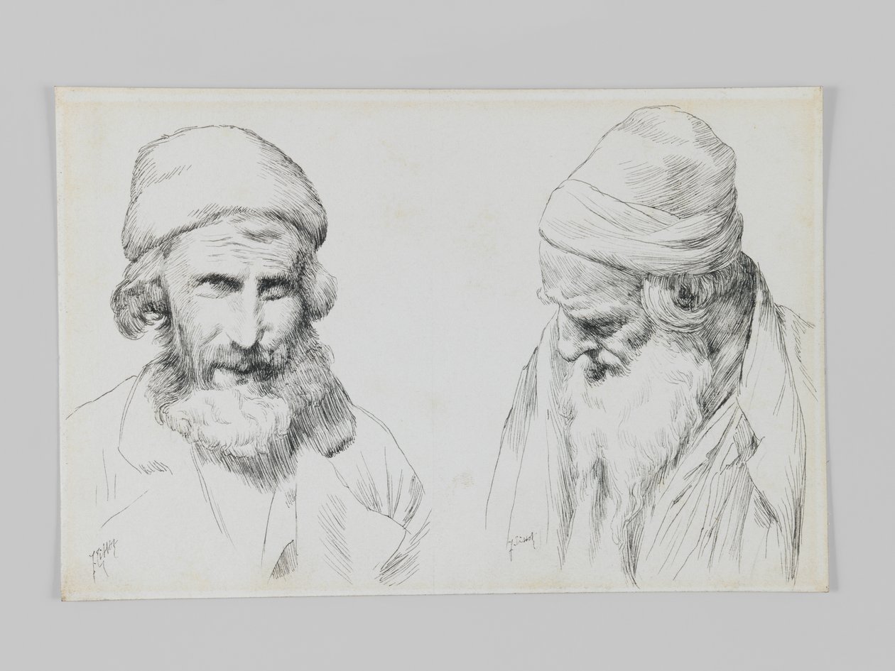 Ebrei e yemeniti, Gerusalemme, illustrazione da La vita di Nostro Signore Gesù Cristo da James Jacques Joseph Tissot