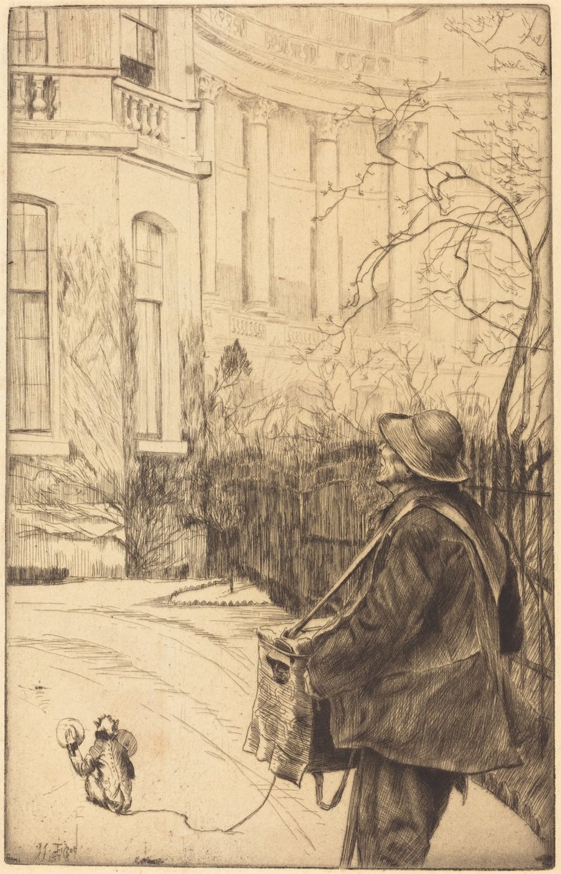 Il suonatore di organetto da James Jacques Joseph Tissot