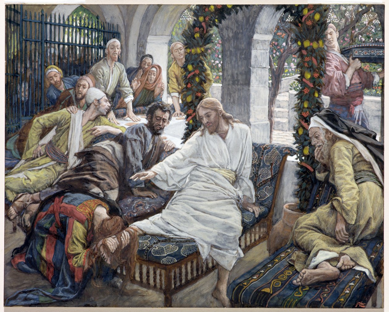 La scatola di unguento molto prezioso di Maria Maddalena, illustrazione per La Vita di Cristo, c.1886-96 da James Jacques Joseph Tissot
