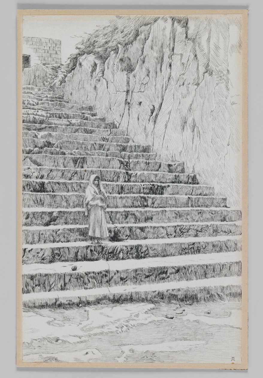 Scale che conducono alle Tombe dei Profeti, illustrazione da La vita di Nostro Signore Gesù Cristo da James Jacques Joseph Tissot