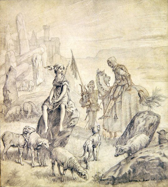 La moglie del crociato, da una ballata bretone da James Jacques Joseph Tissot