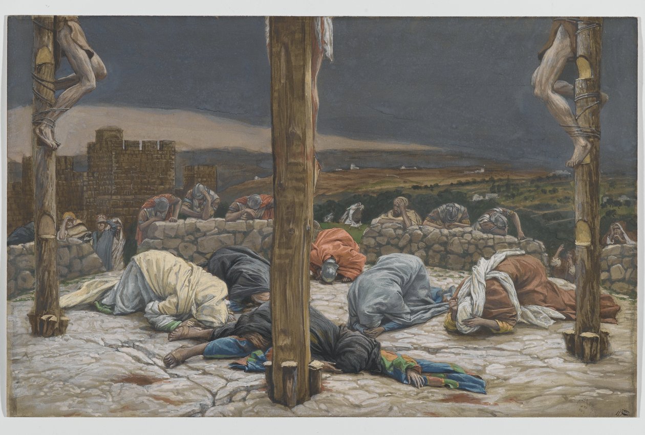 Il terremoto, illustrazione da La vita di Nostro Signore Gesù Cristo, 1886-94 da James Jacques Joseph Tissot