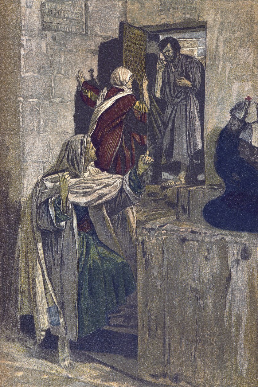 Il primo rinnegamento di San Pietro - da 'La vita del nostro Signore ...