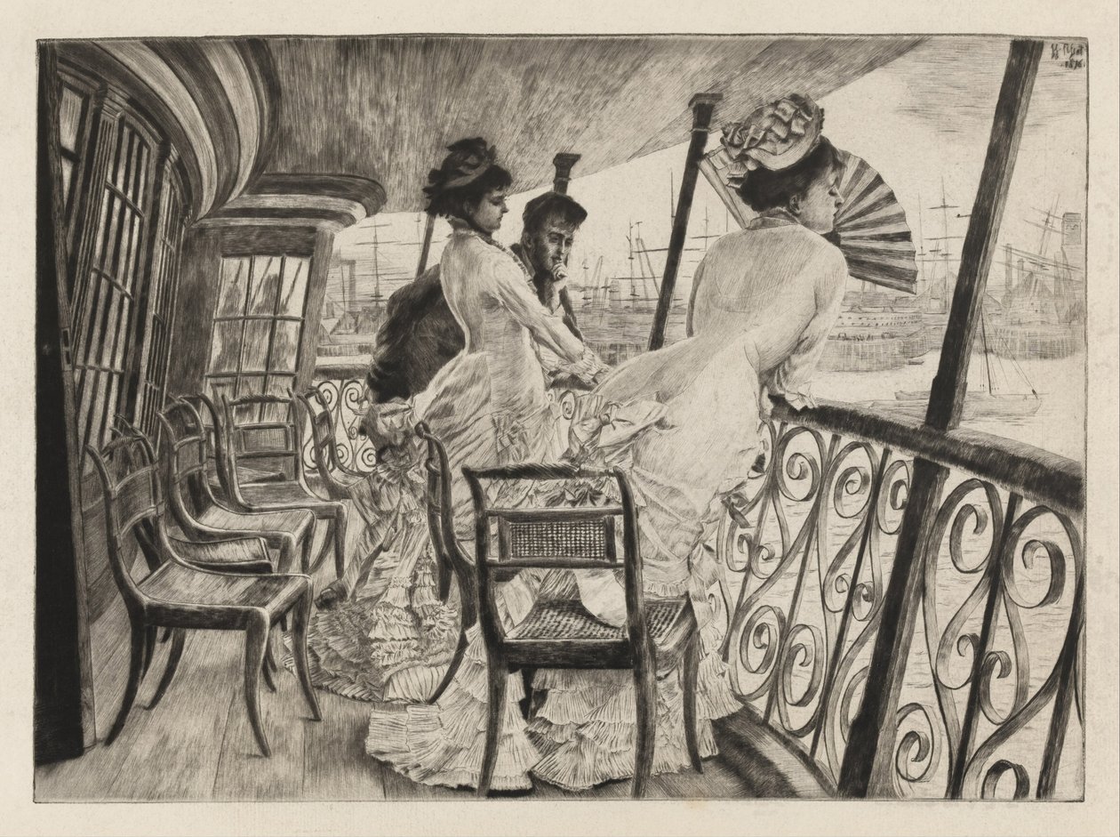 La galleria della H.M.S. Calcutta a Portsmouth da James Jacques Joseph Tissot