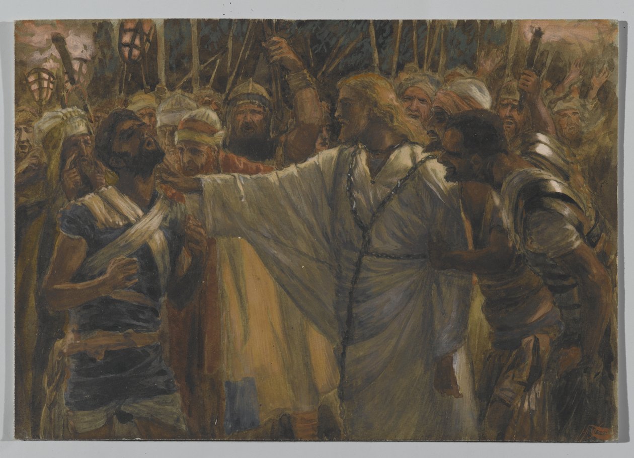 La guarigione di Malco, illustrazione da La vita di Nostro Signore Gesù Cristo, 1886-94 da James Jacques Joseph Tissot