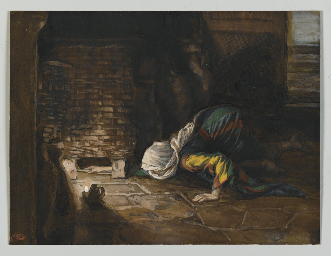 La dracma perduta, illustrazione da La vita di Nostro Signore Gesù Cristo da James Jacques Joseph Tissot