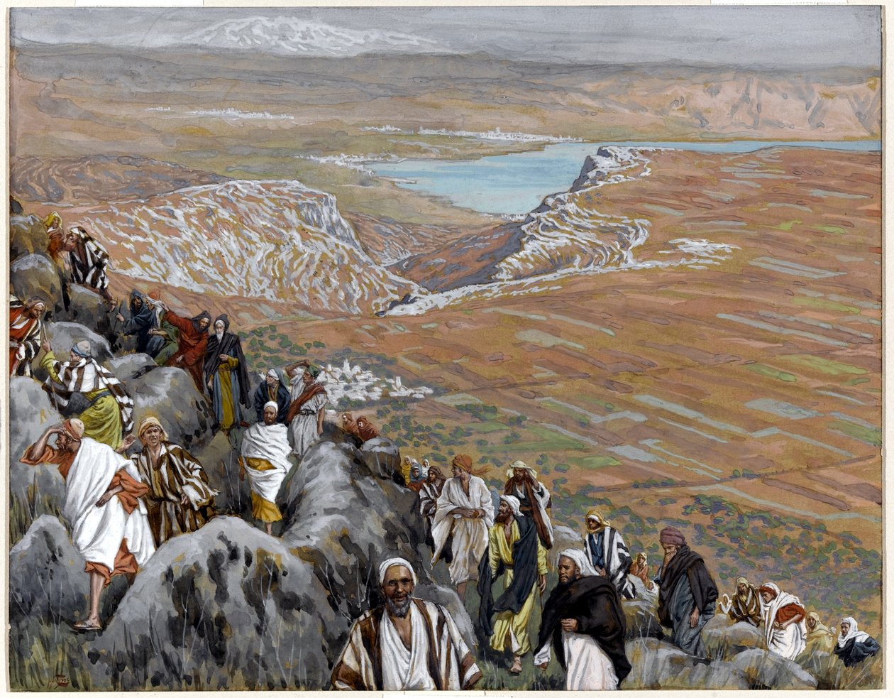 Il popolo cerca Cristo per farlo re (illustrazione per La vita di Cristo) da James Jacques Joseph Tissot