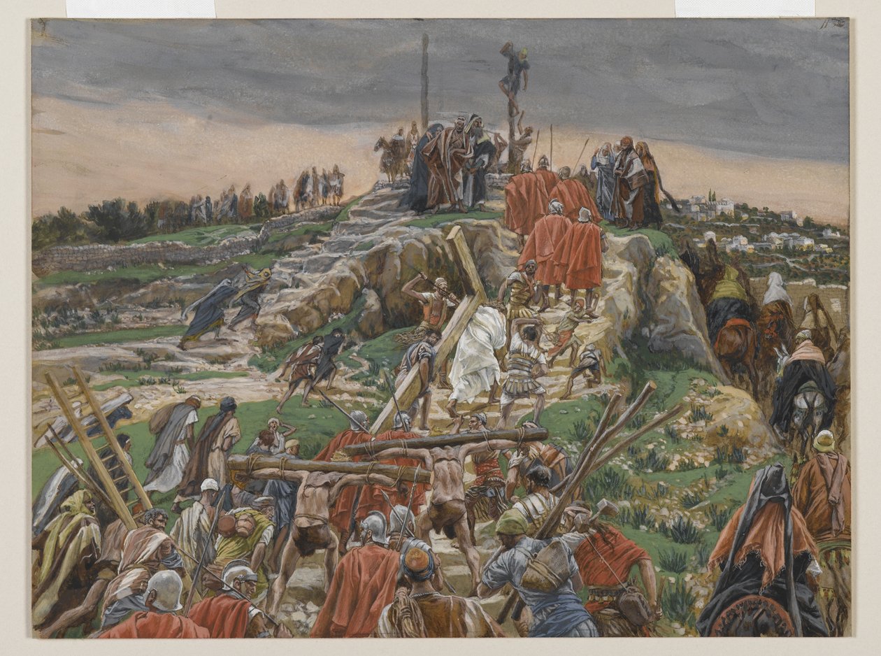 La processione verso il Calvario, illustrazione da La vita di Nostro Signore Gesù Cristo, 1886-94 da James Jacques Joseph Tissot