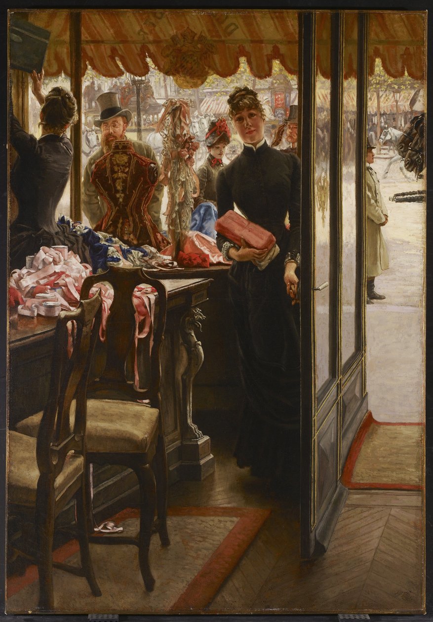 La commessa, 1883-85 da James Jacques Joseph Tissot