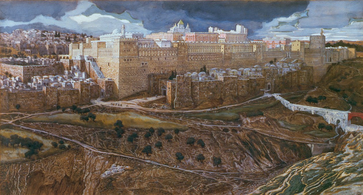 Il Tempio di Erode ai tempi del nostro Signore, c.1886-96 da James Jacques Joseph Tissot