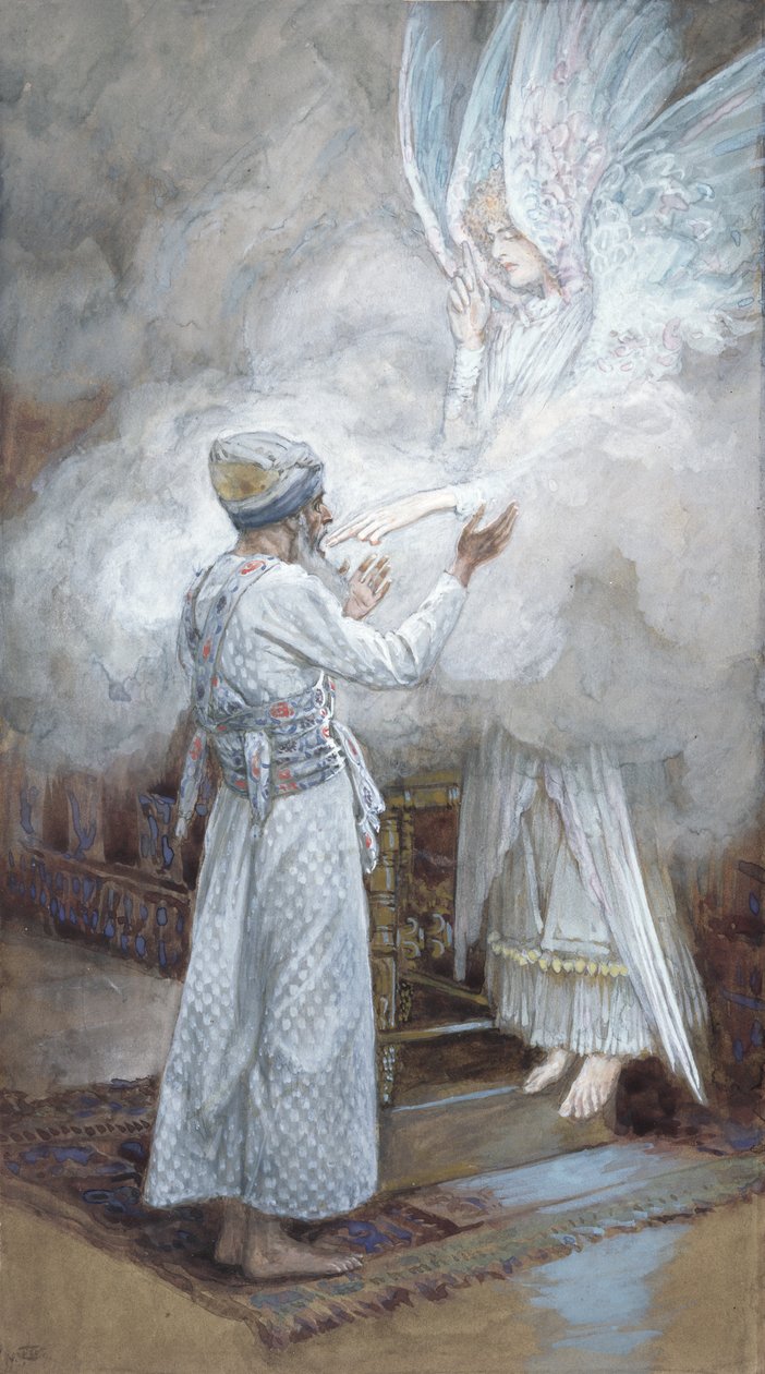 La Visione di Zaccaria, illustrazione per La Vita di Cristo, c.1886-94 da James Jacques Joseph Tissot