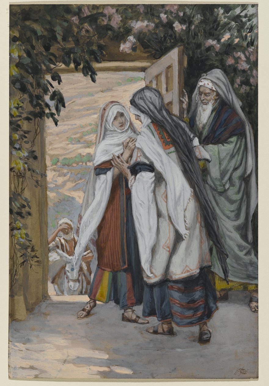 La visitazione, illustrazione per La vita di Cristo, c.1886-94 da James Jacques Joseph Tissot