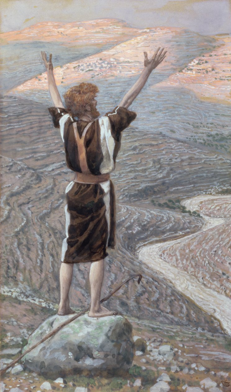 La voce nel deserto, illustrazione per La vita di Cristo, c.1886-96 da James Jacques Joseph Tissot