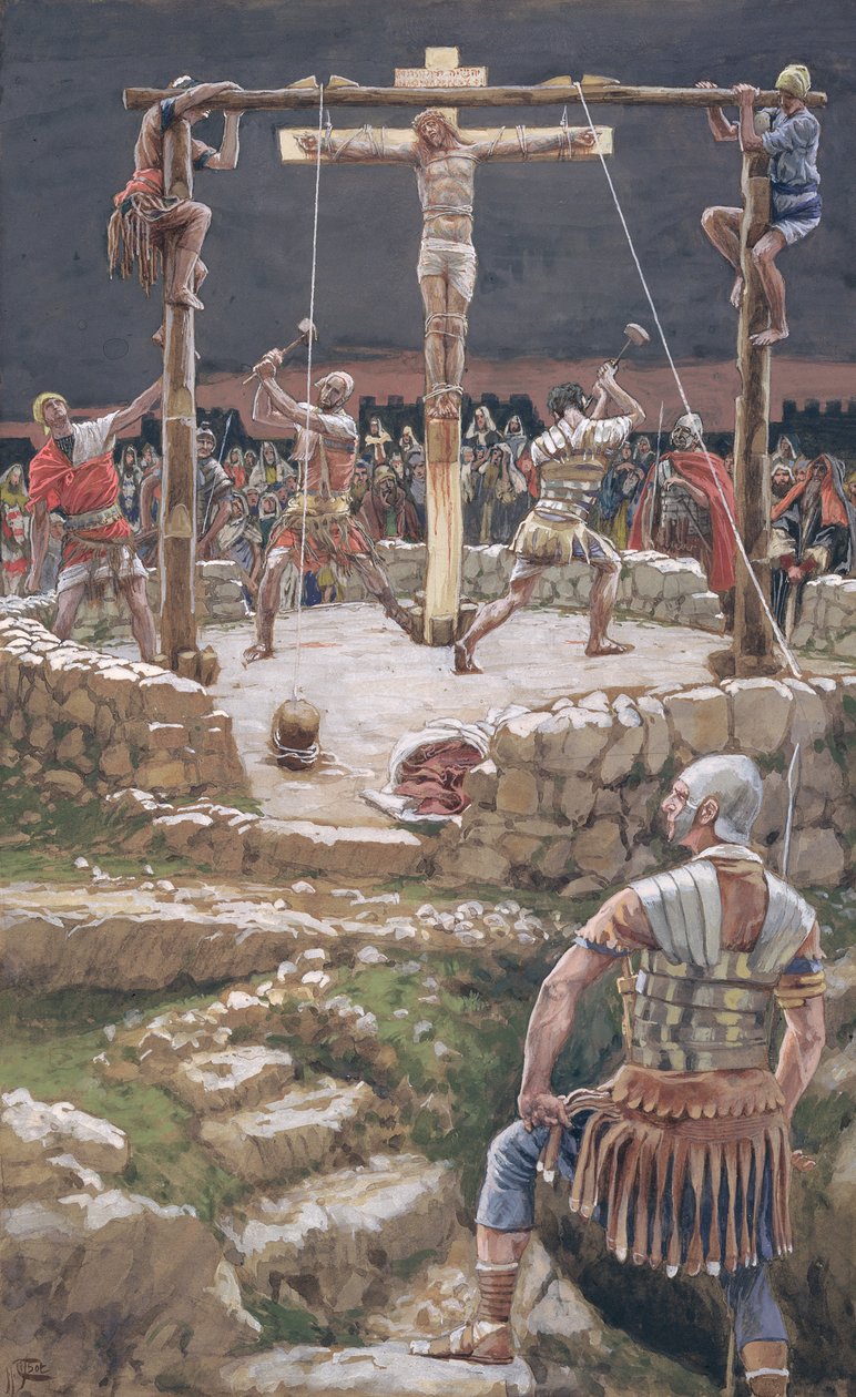 La Fissazione della Croce, illustrazione per La Vita di Cristo, c.1886-94 da James Jacques Joseph Tissot