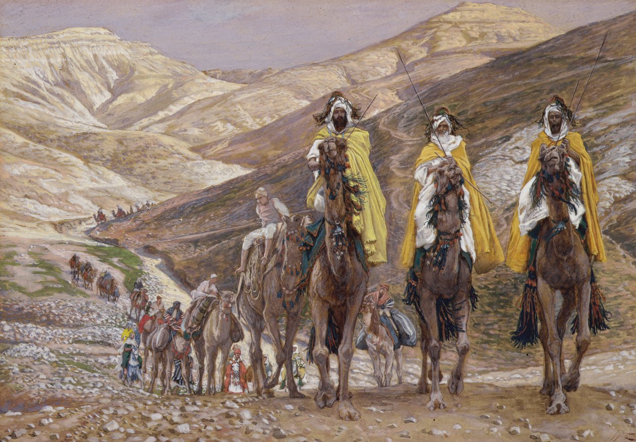I Magi in viaggio verso Betlemme, illustrazione per La Vita di Cristo, c.1886-94 da James Jacques Joseph Tissot