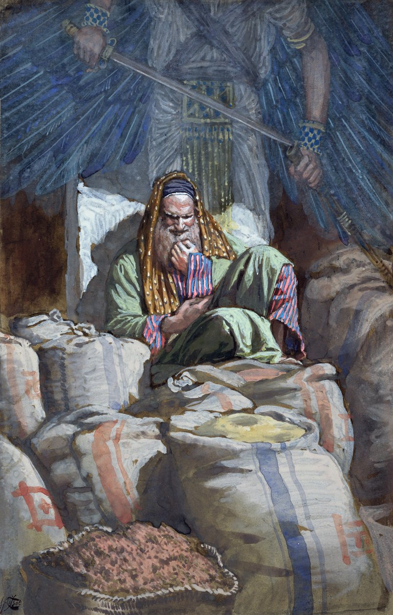 Stolto, questa notte la tua anima sarà richiesta da te (illustrazione per La vita di Cristo) da James Jacques Joseph Tissot