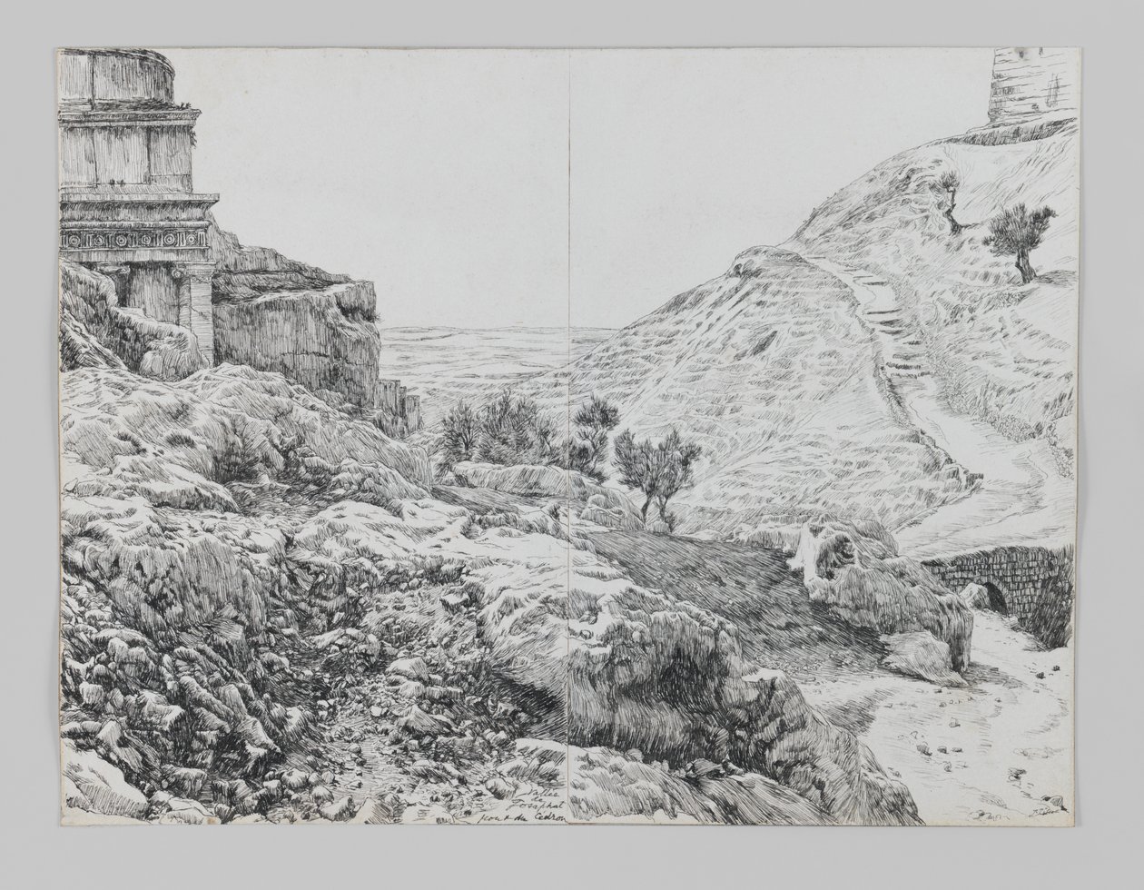 Tomba di Assalonne, Valle di Giosafat, illustrazione da La vita di Nostro Signore Gesù Cristo da James Jacques Joseph Tissot