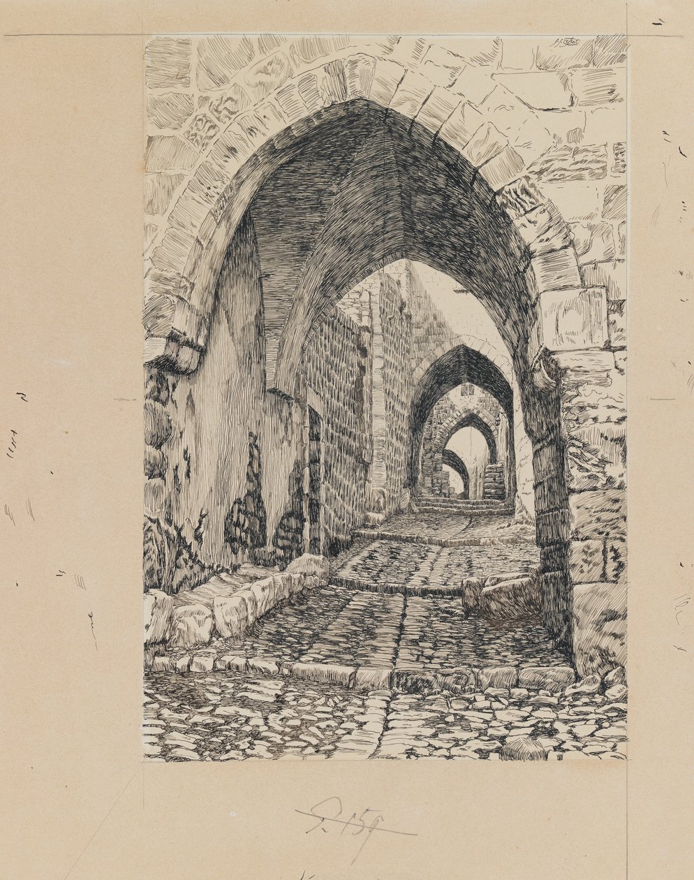 Via Dolorosa, Gerusalemme, illustrazione da La vita di Nostro Signore ...