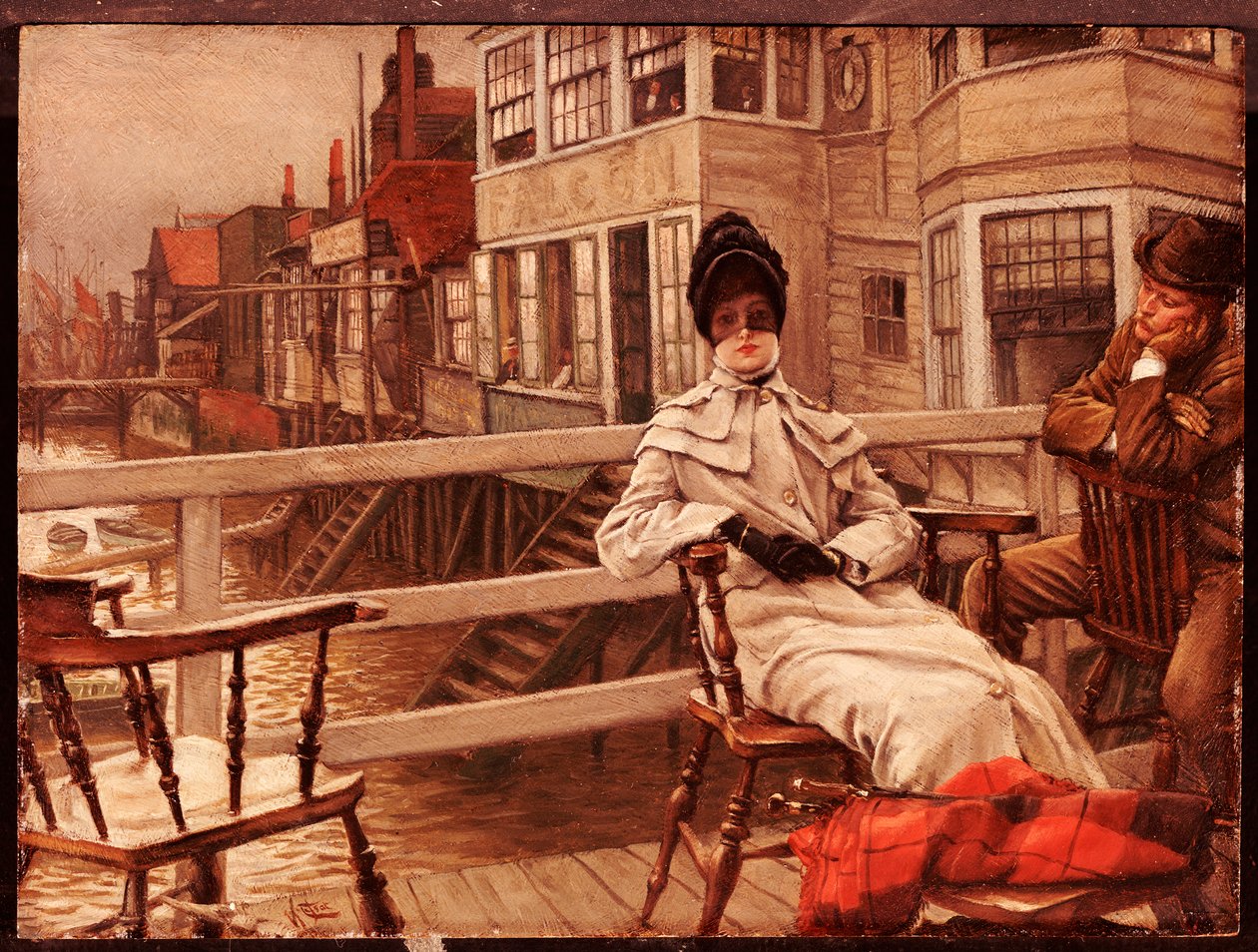 In attesa della barca a Greenwich da James Jacques Joseph Tissot