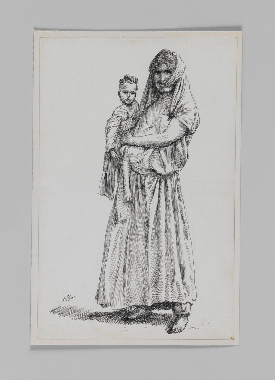 Donna di Geba, Samaria, illustrazione da La vita di Nostro Signore Gesù Cristo da James Jacques Joseph Tissot