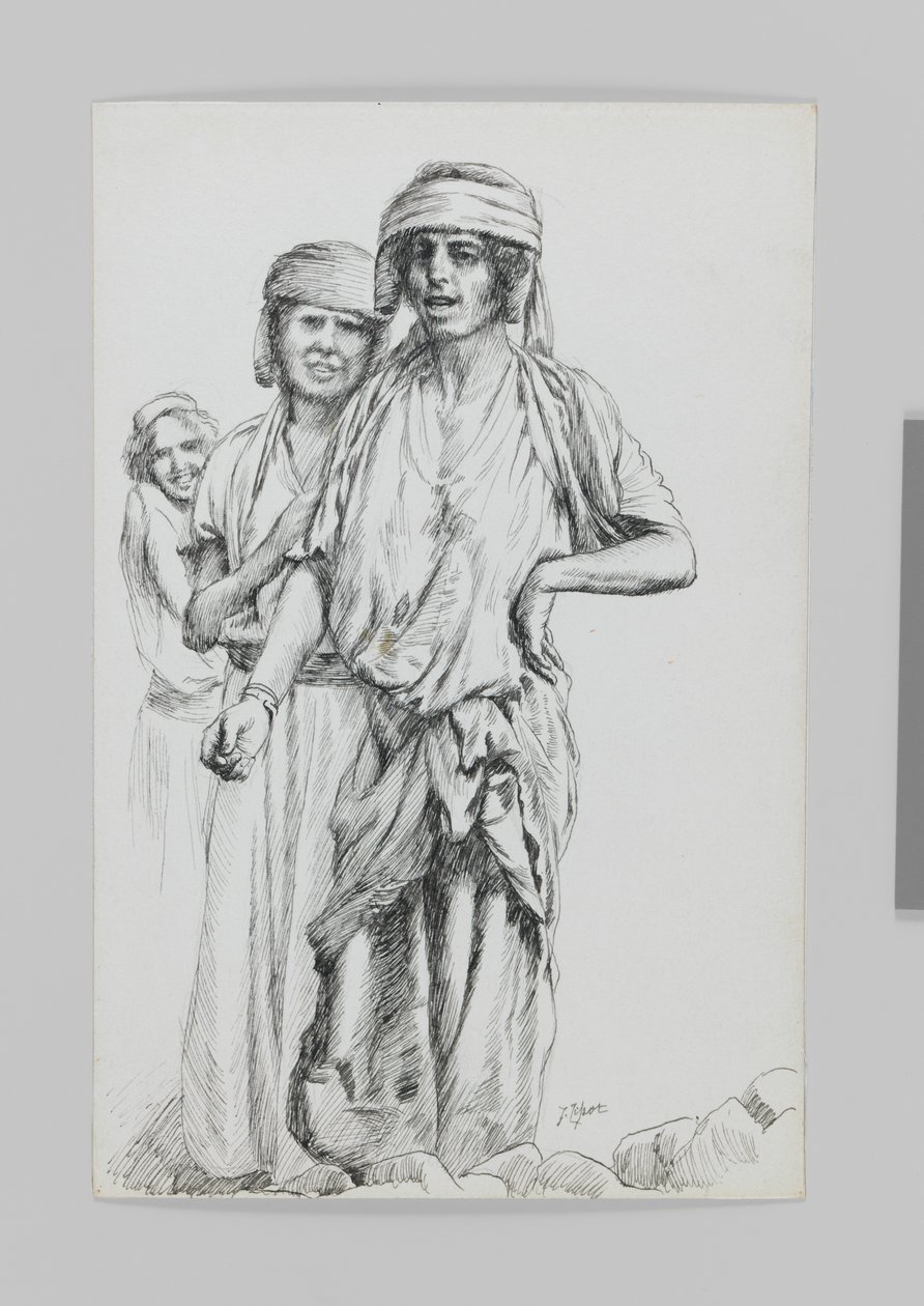 Donne di Geba, Samaria, illustrazione da La vita di Nostro Signore Gesù Cristo da James Jacques Joseph Tissot