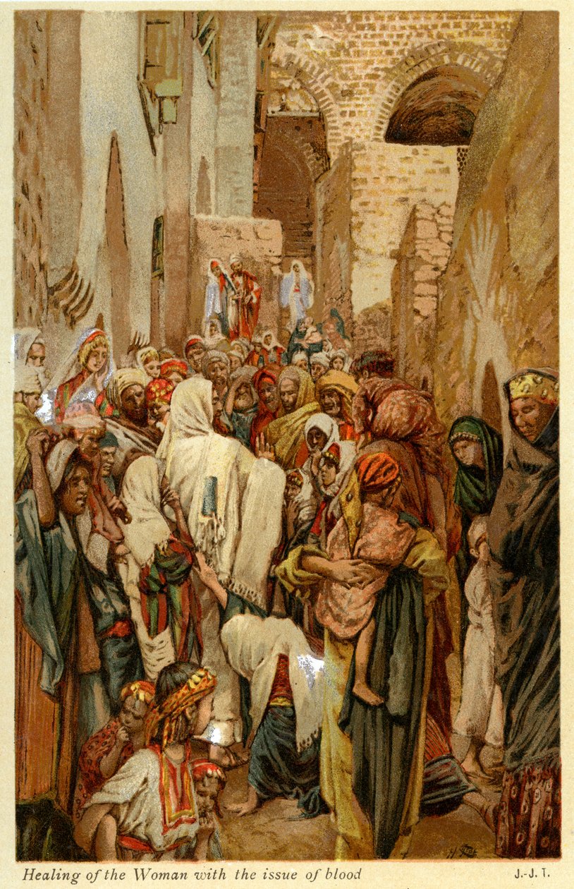Guarigione della donna con perdita di sangue da James Jacques Joseph after Tissot