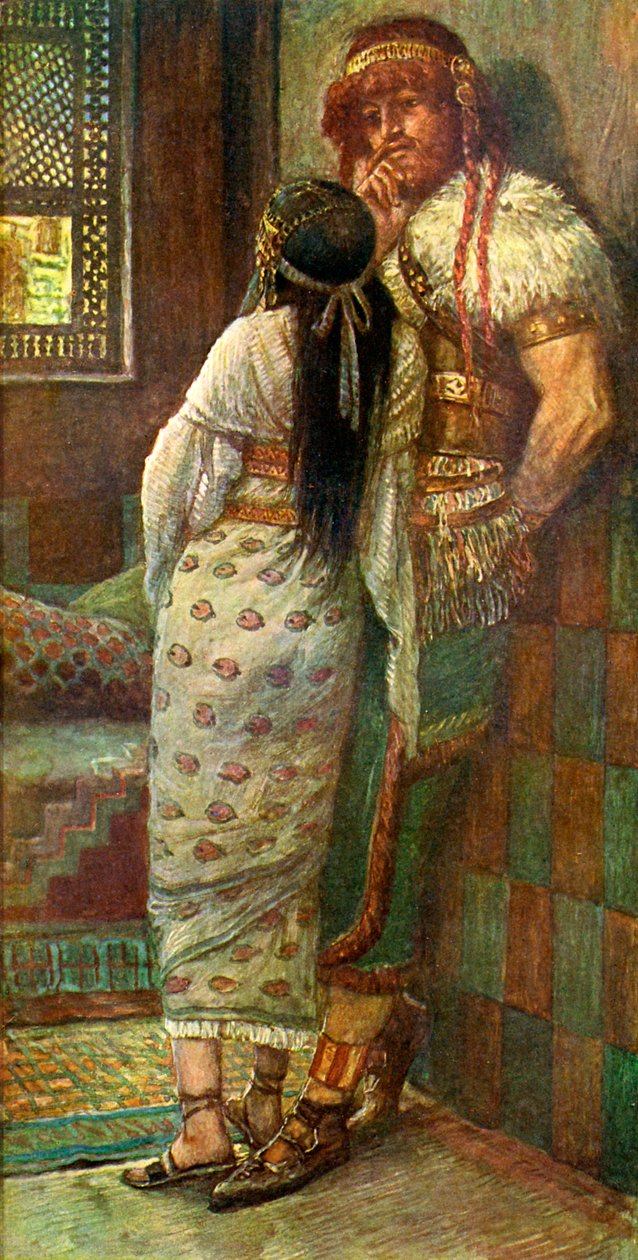 Sansone e sua moglie di J James Tissot da James Jacques Joseph after Tissot