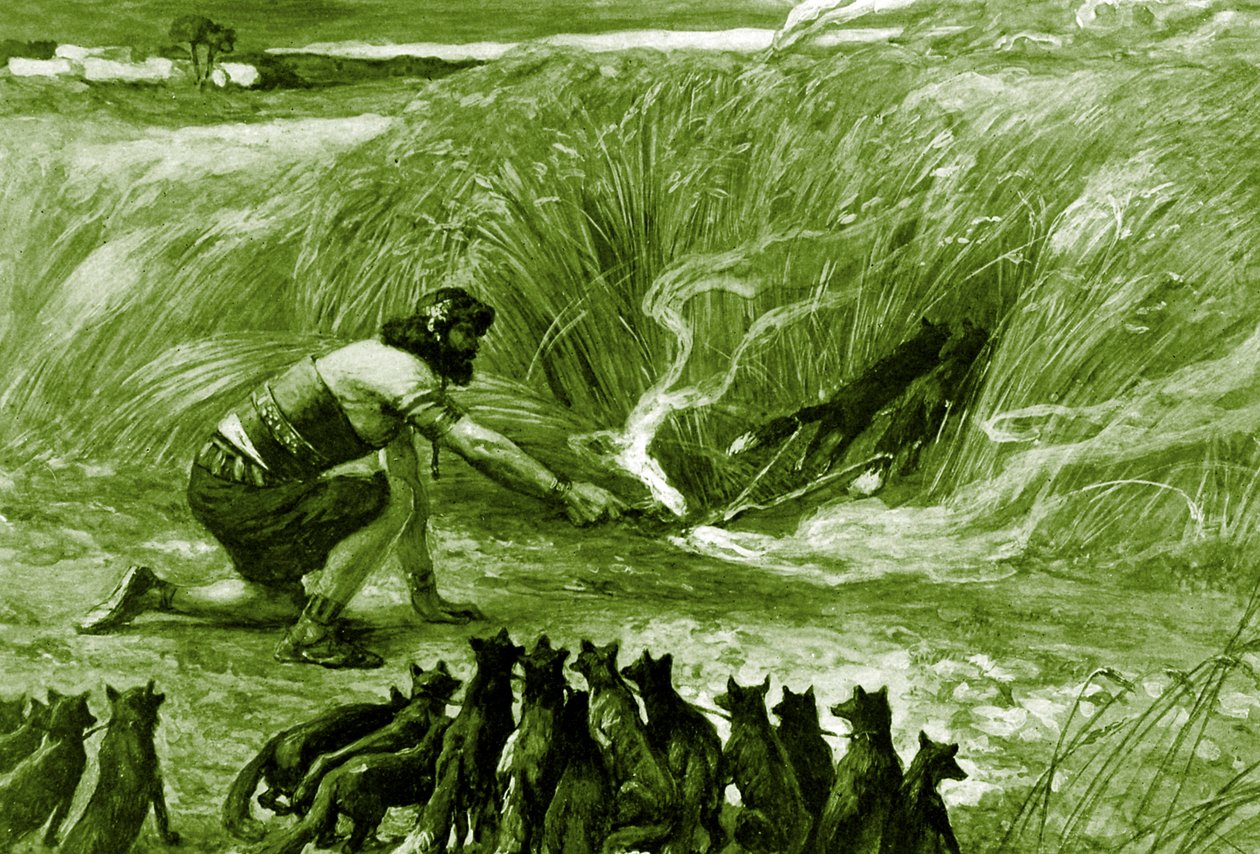 Sansone e le volpi da James Jacques Joseph after Tissot