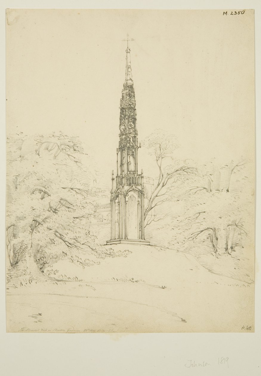 Bristol High Cross nei giardini di Stourhead, 25 maggio 1819 da James Johnson