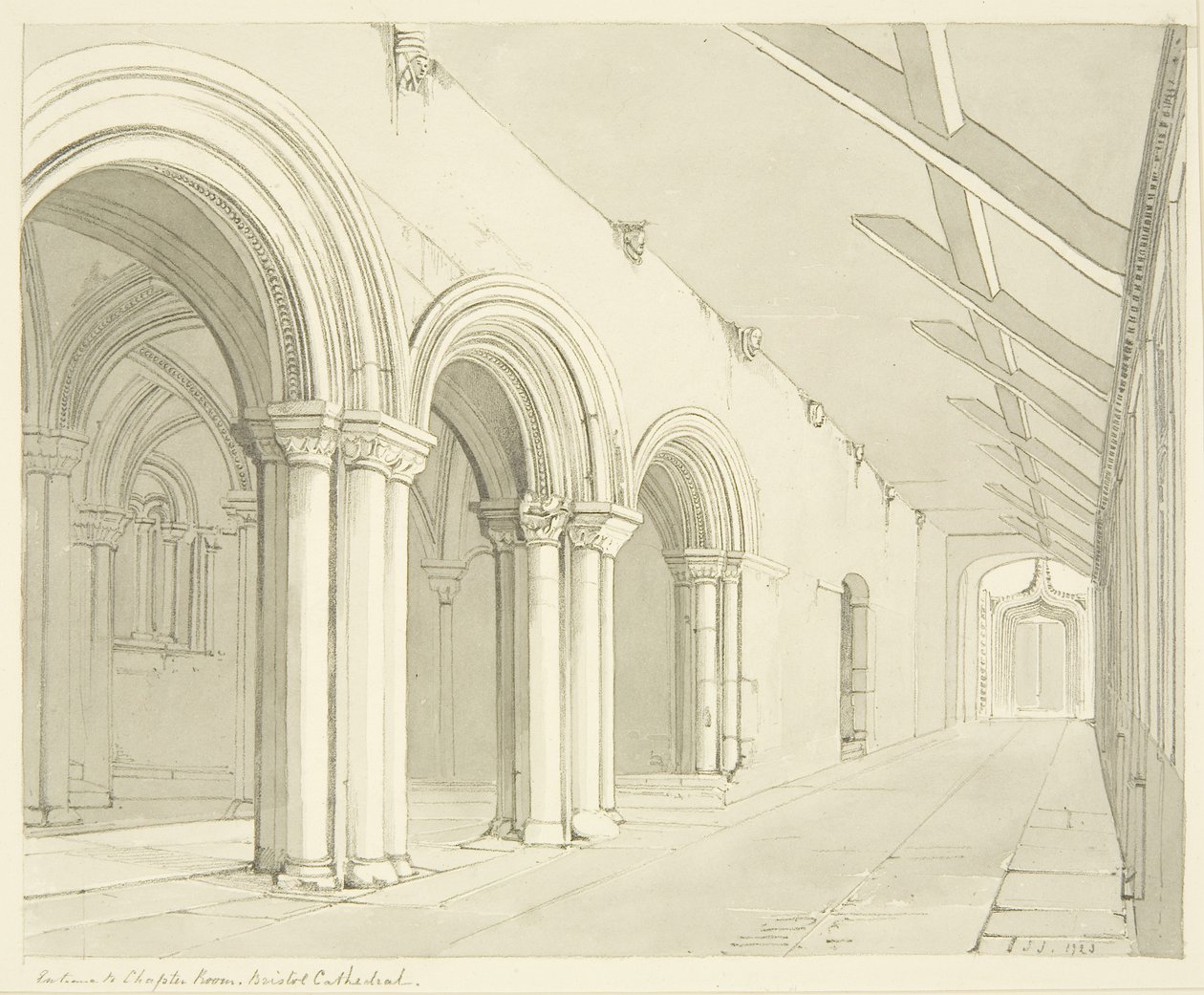 Ingresso alla Sala Capitolare della Cattedrale di Bristol da James Johnson