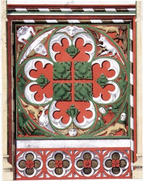 Dettagli di uno Schermo Dipinto nella Chiesa di Dickleburgh, Norfolk, da 
