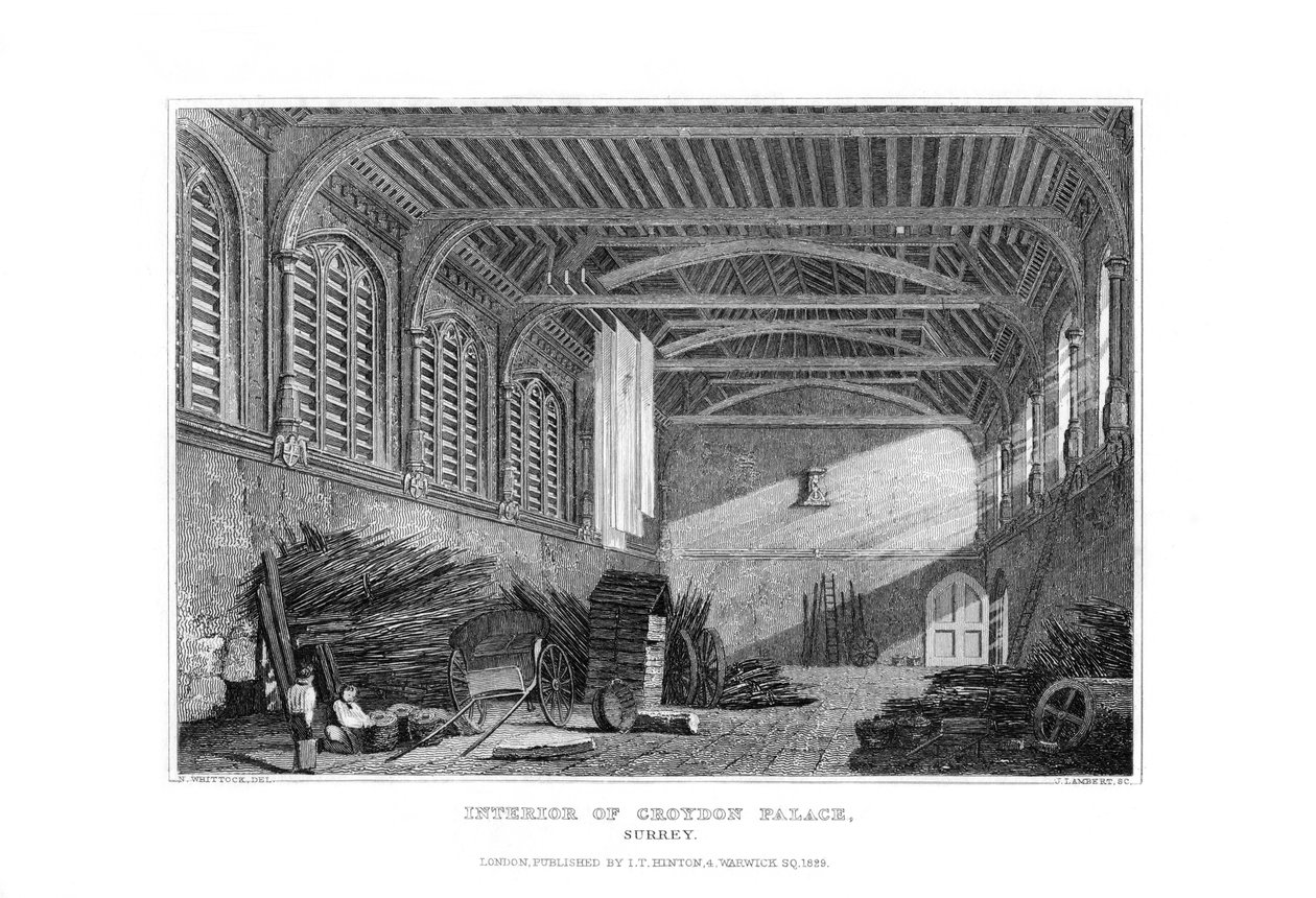 Interno del Palazzo di Croydon, Surrey, 1829 da James Lambert