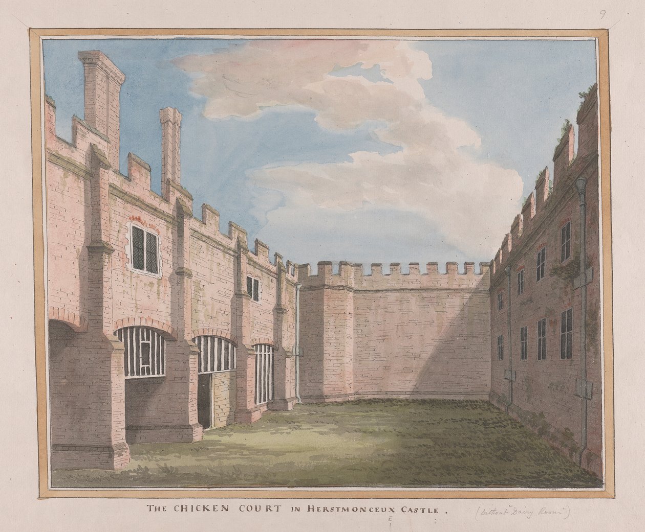 Castello di Herstmonceux, East Sussex: Il cortile dei polli da James Lambert  of Lewes