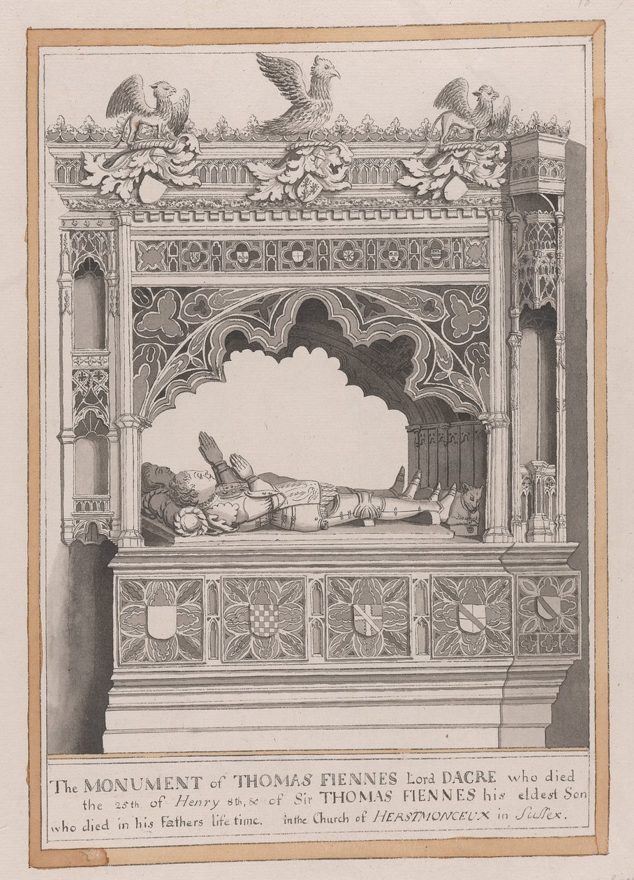 Il Monumento di Thomas Fiennes da James Lambert  of Lewes
