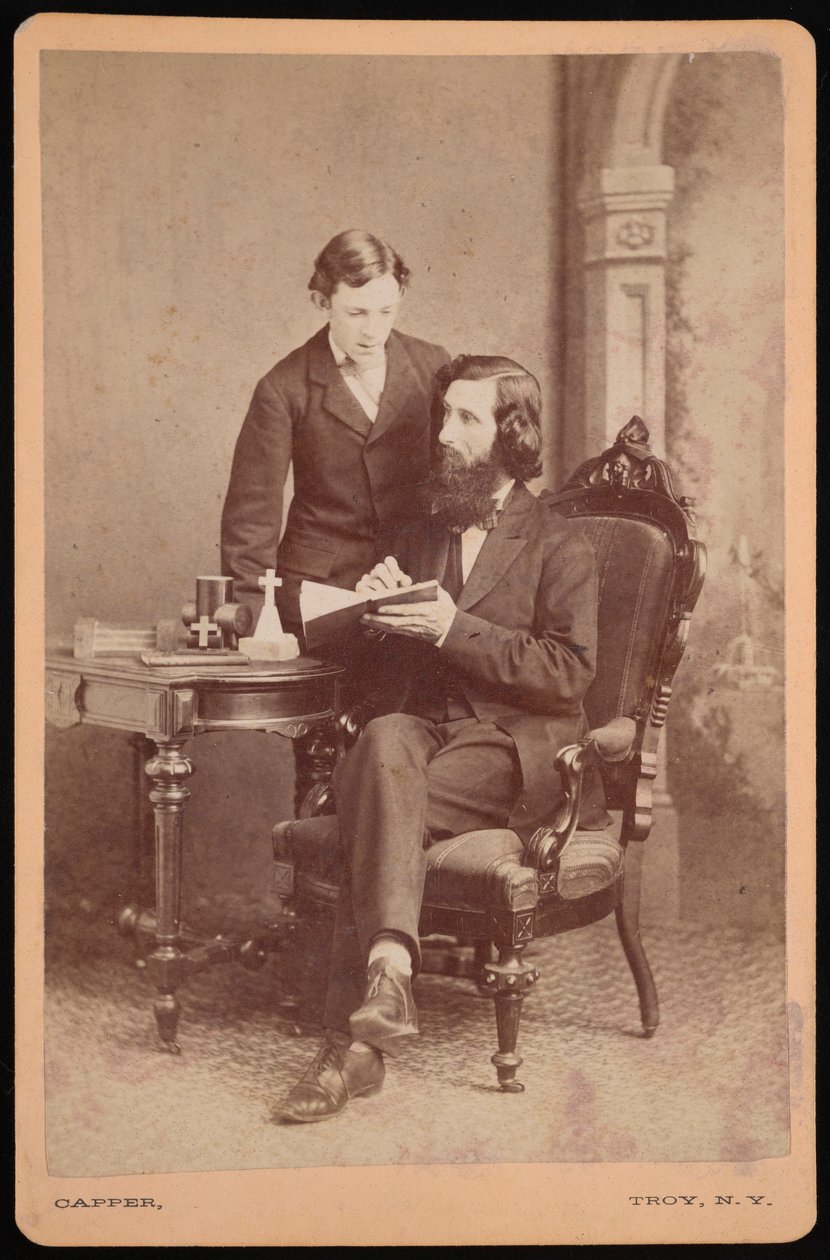 Ritratto di Samuel Edward Warren 1831-1909 con studente, prima del 1877 da James M Capper