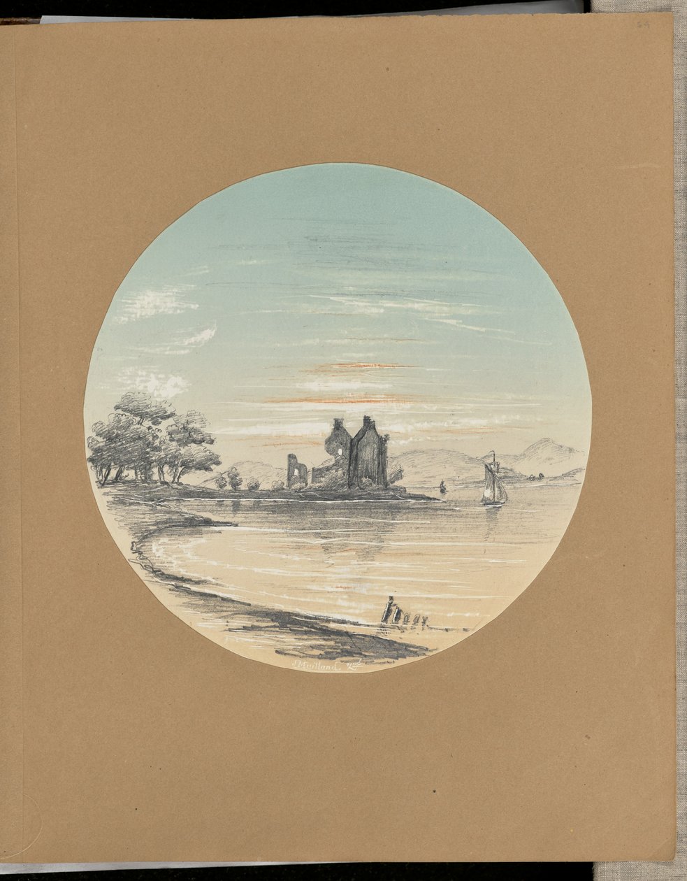 [Rovine sulla riva] da James Makgill Heriot Maitland