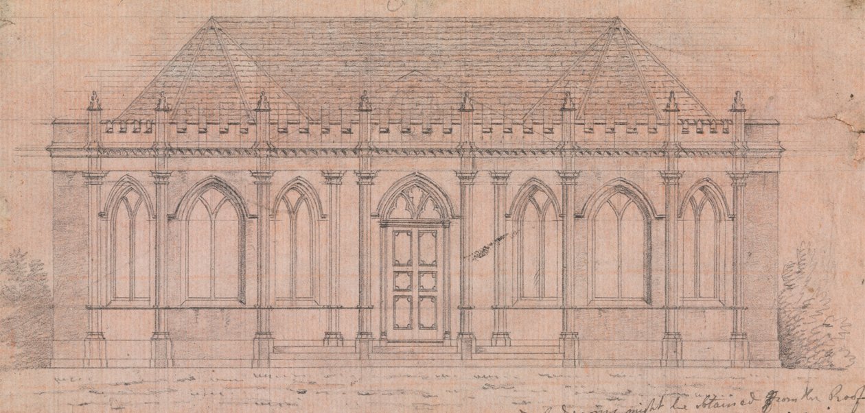 Disegno Preparativo per Design 20, Tavola 18 di Una Collezione di Progetti per Ritiri Rurali da James Malton
