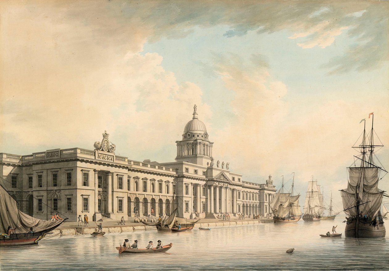 La dogana, Dublino da James Malton
