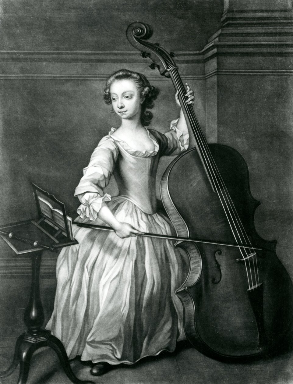 Ritratto di Benjamin Hallett (mezzotinto) da James McArdell