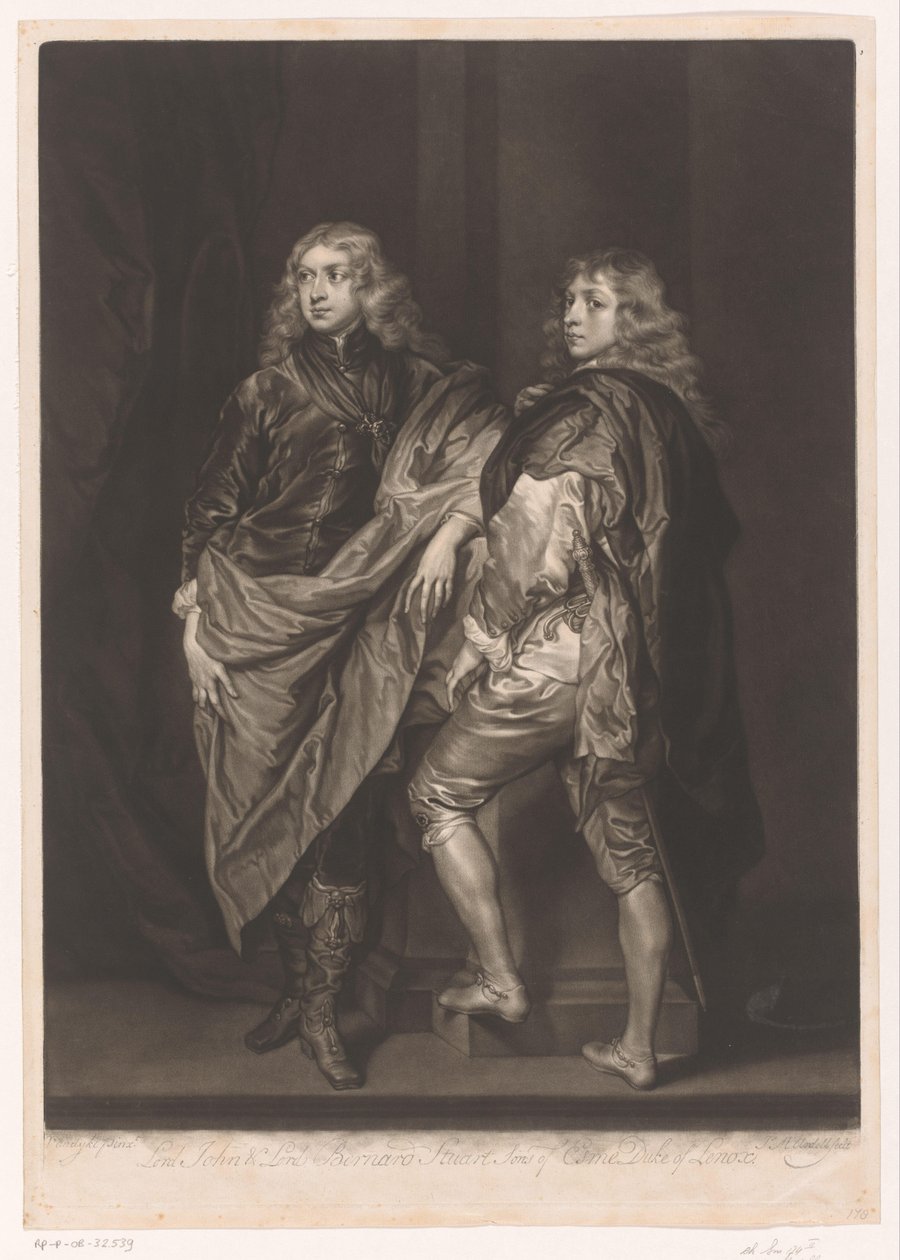 Ritratto di John e Bernard Stuart da James McArdell