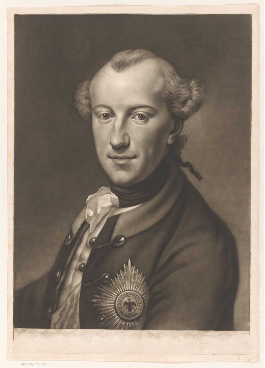 Ritratto di Carlo Guglielmo Ferdinando di Brunswick-Wolfenbüttel da James McArdell