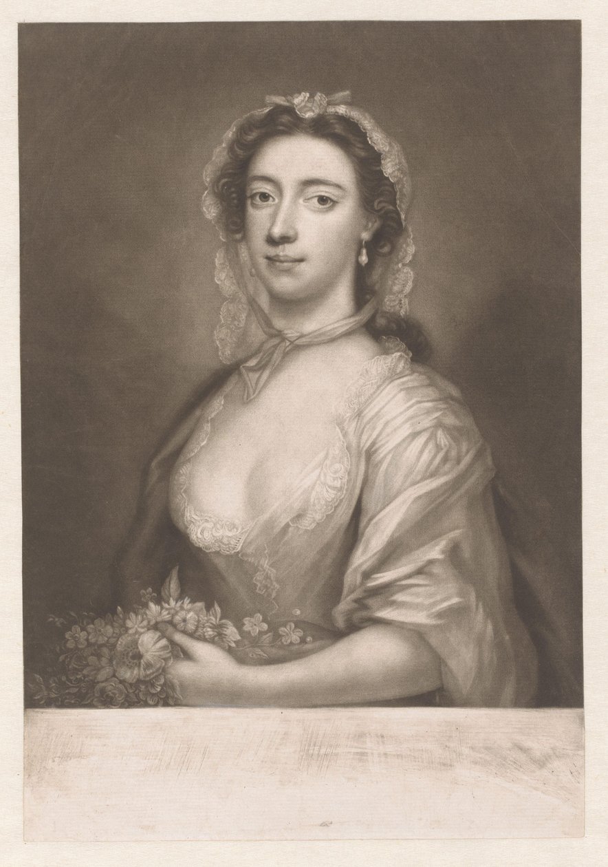 Ritratto di Margaret («Peg») Woffington da James McArdell