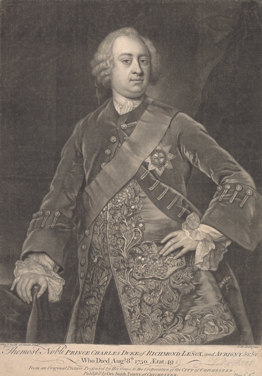 Principe Carlo, 2° duca di Richmond, Lenox e Aubigny da James McArdell