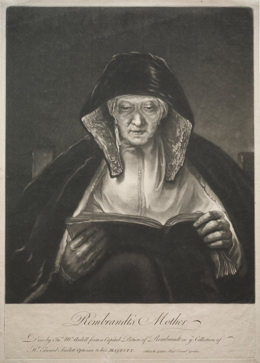La madre di Rembrandt da James McArdell
