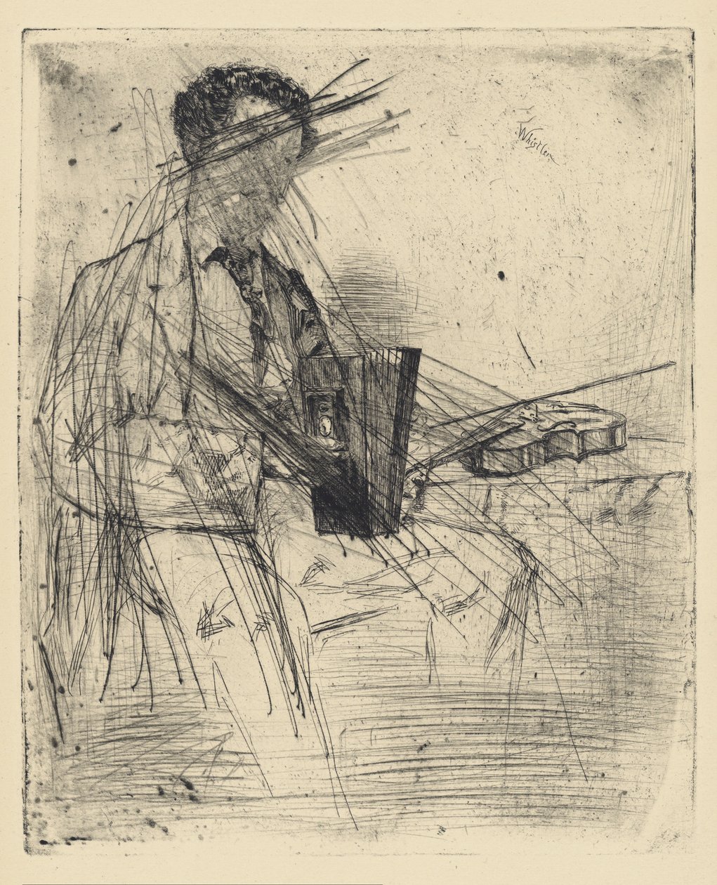 Impressioni da lastre cancellate di Whistler - Ross Winans da James Abbott McNeill Whistler