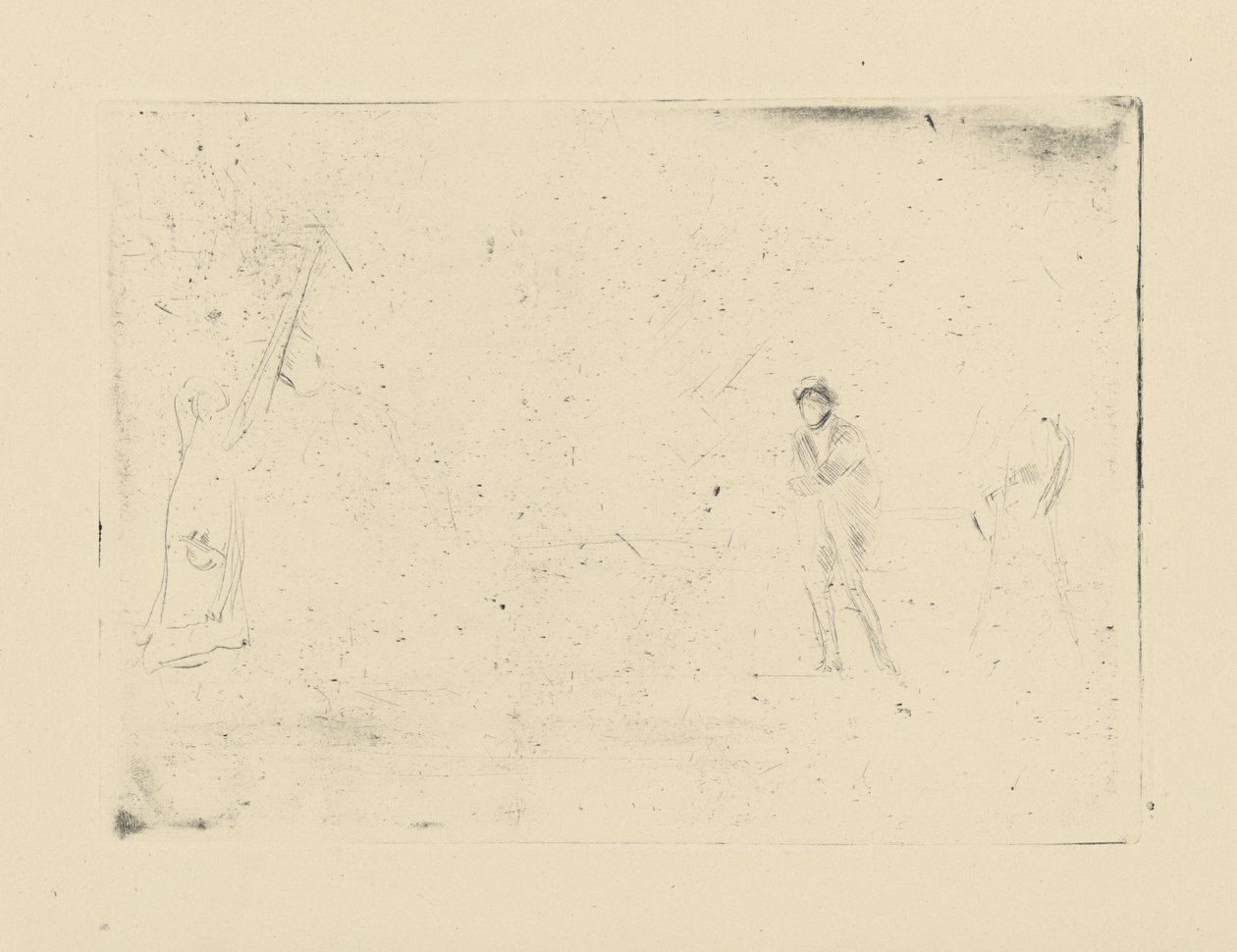 Impressioni da lastre cancellate di Whistler - Due figure da James Abbott McNeill Whistler